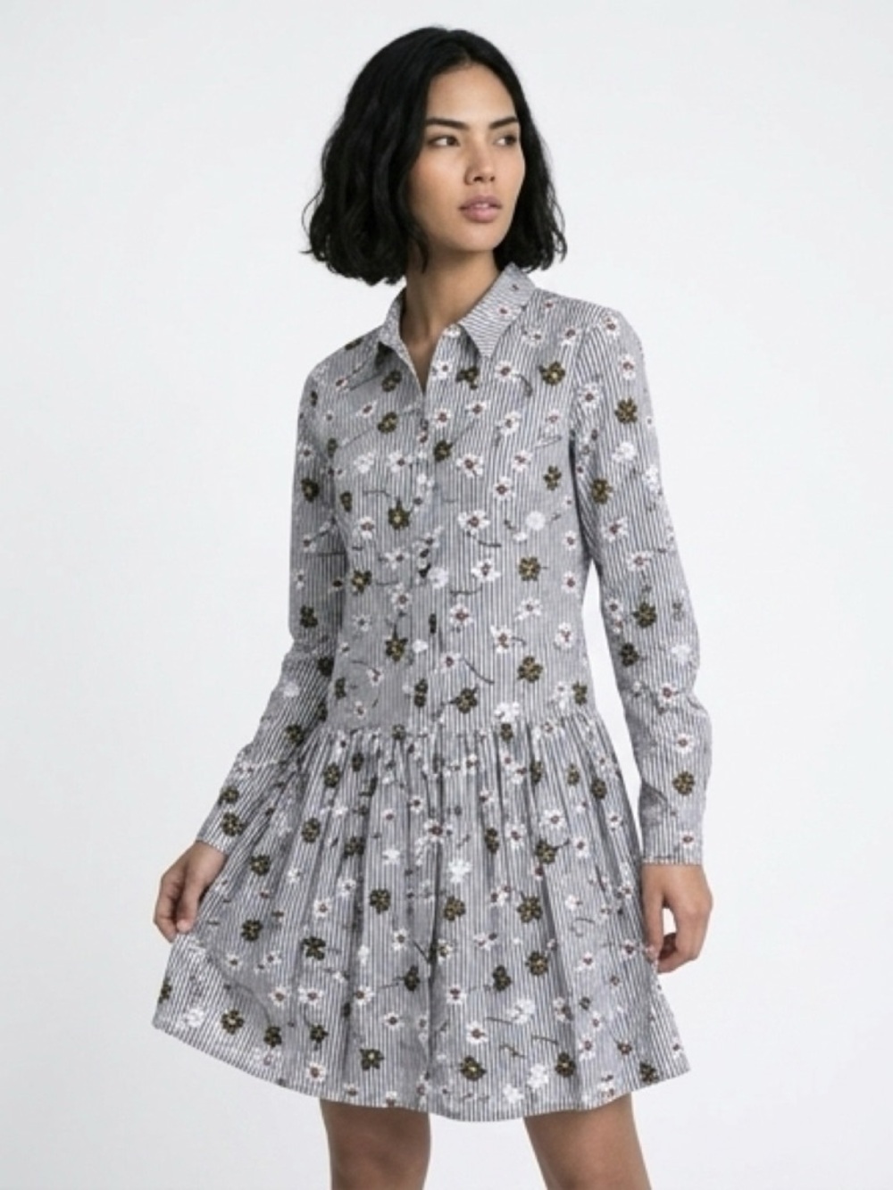 OPENING CEREMONY LILY STRIPED SHIRT DRESS PREPPY COQUETTE GIRL IVY LEAGUE MEDIUM